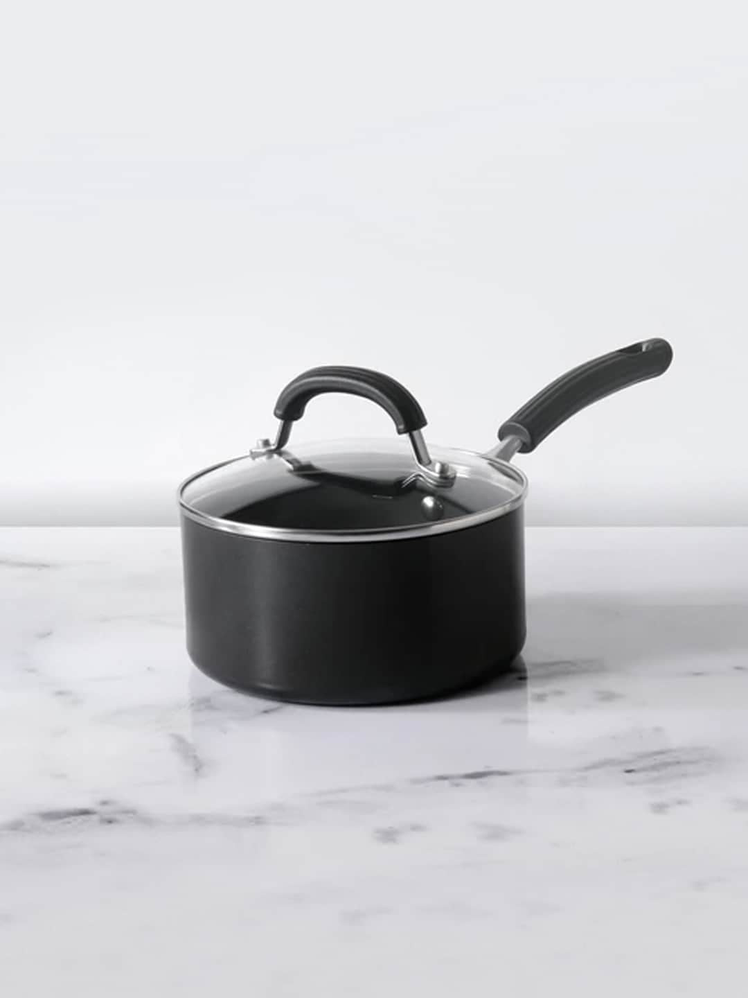 MEYER Black & Transparent Circulon Origins Non-Stick Hard-Anodized Saucepan