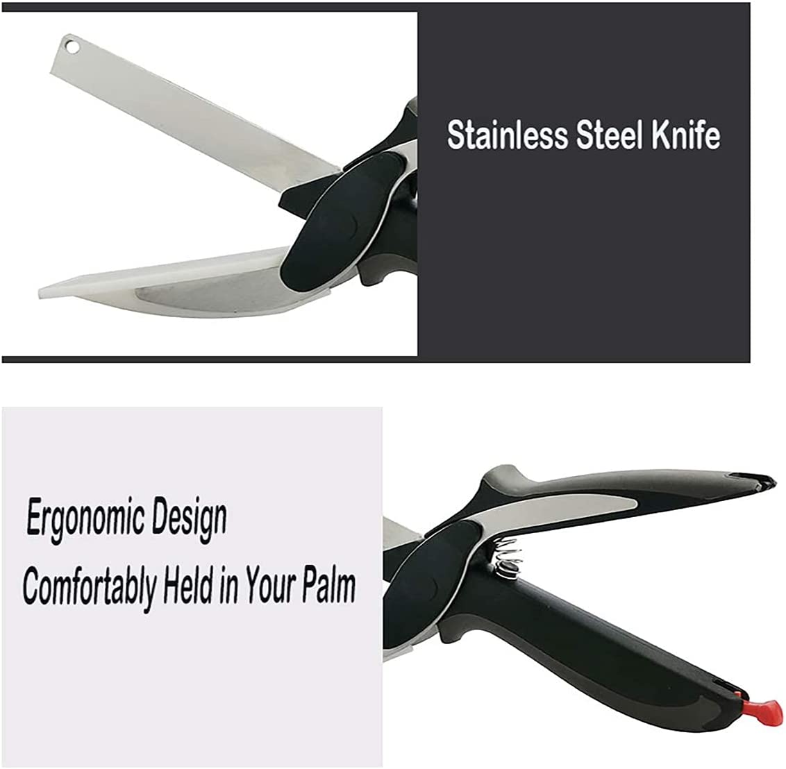 Clever Cutter Food Cutter with Cutting Board Built-in-Use for Picnic, Camping and Kitchen