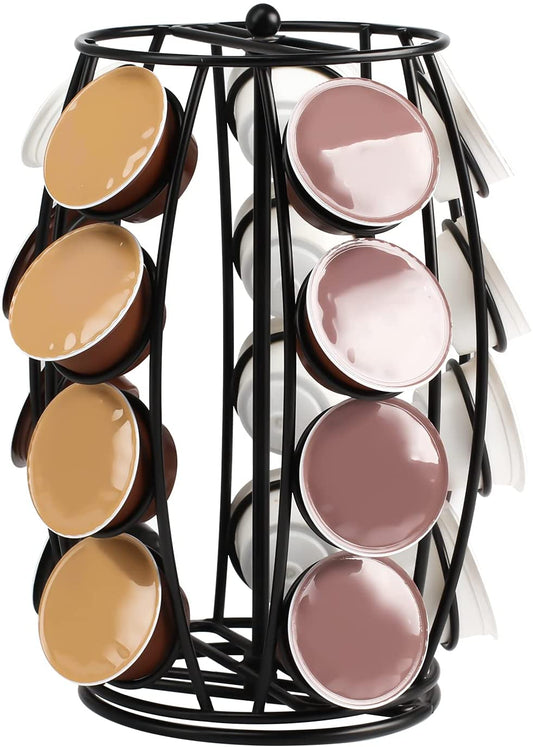 Coffee Pod Holder Carousel Storage,K Cup Holder Compatible with 20 Pods,Coffee Pod Storage for Office and Kitchen Organization