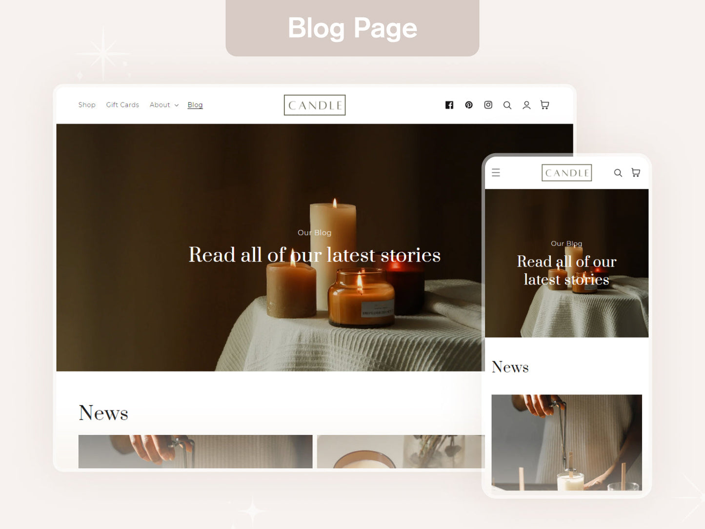 Candle - Beauty Skincare Shopify Theme