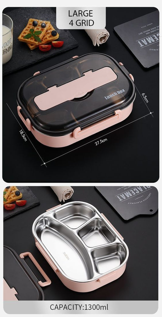 Lunch Box With Compartment Tableware Microwave Food Container Box