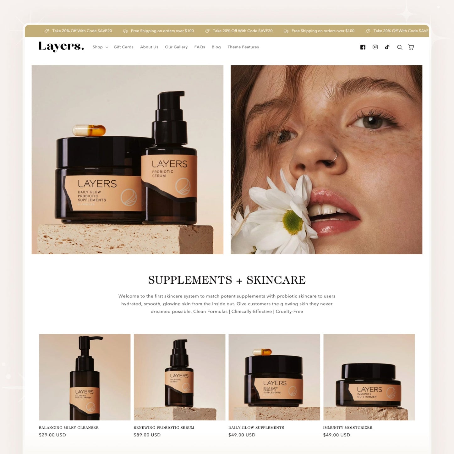 Layers - Beauty Skincare Shopify Theme