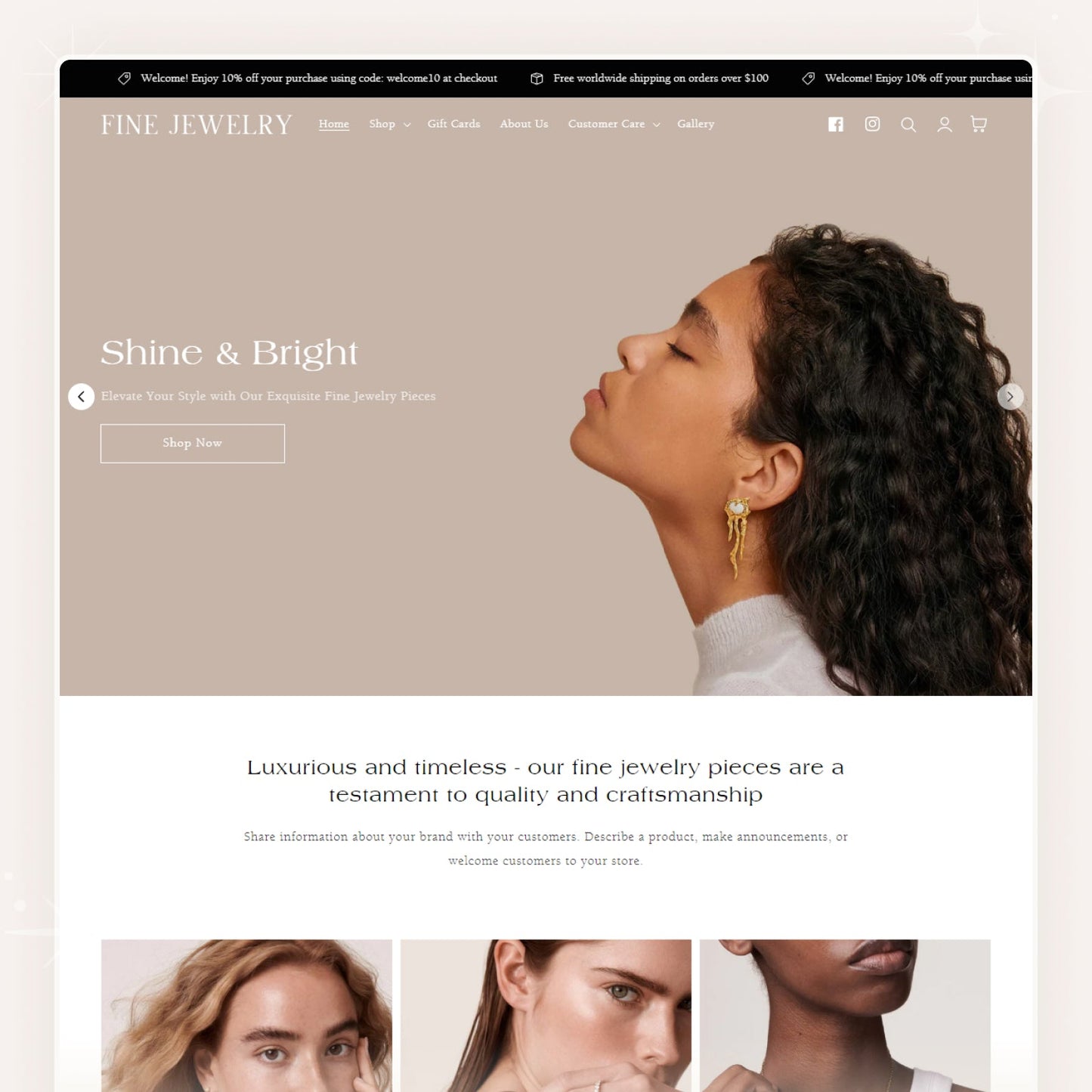 Fine Jewelry - Elegant & Modern Shopify Theme