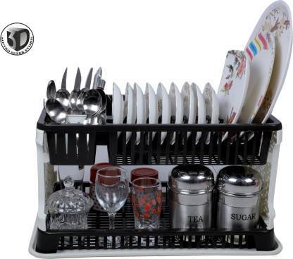 Kitchen Organiser Rack Utensil Kitchen Rack (Plastic)