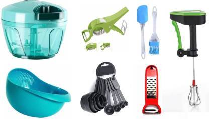 JBS003 CREATION KITCHEN BEST COMBO SET Multicolor Kitchen Tool Set (Multicolor)