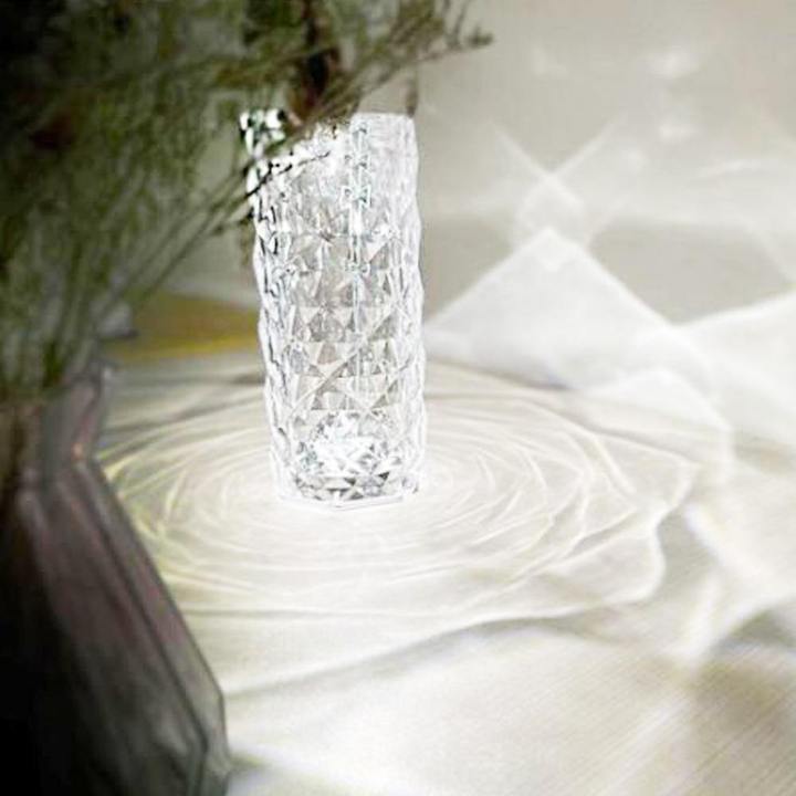 3 Color Touch Diamond Crystal Lamp- Exclusively Imported Item