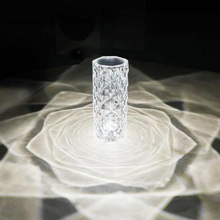 3 Color Touch Diamond Crystal Lamp- Exclusively Imported Item
