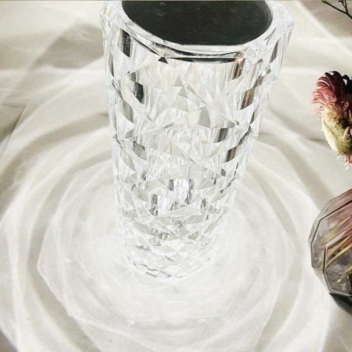 3 Color Touch Diamond Crystal Lamp- Exclusively Imported Item