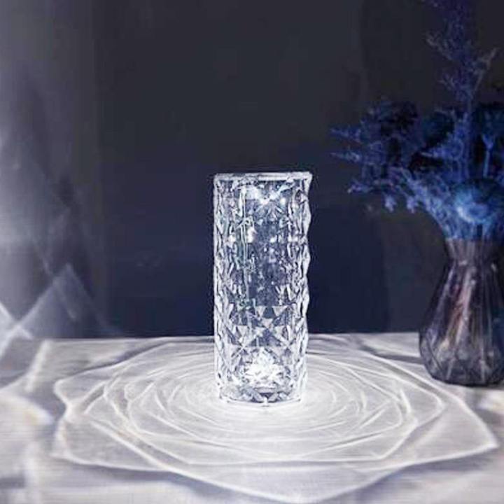 3 Color Touch Diamond Crystal Lamp- Exclusively Imported Item