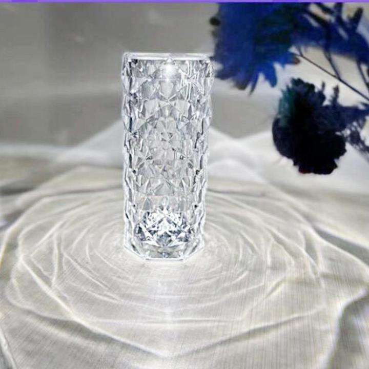 3 Color Touch Diamond Crystal Lamp- Exclusively Imported Item