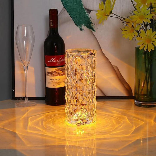 3 Color Touch Diamond Crystal Lamp- Exclusively Imported Item