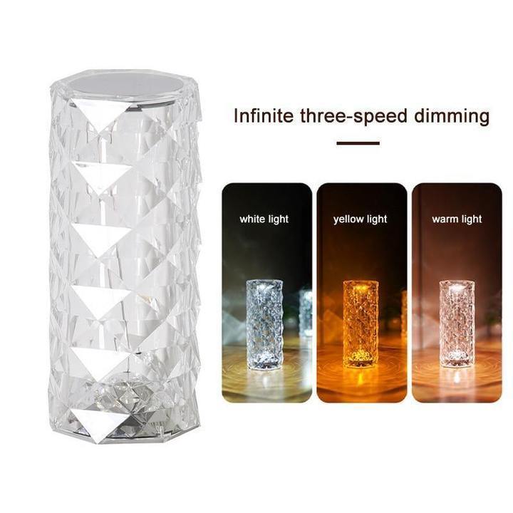 3 Color Touch Diamond Crystal Lamp- Exclusively Imported Item