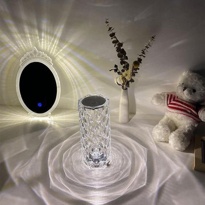 3 Color Touch Diamond Crystal Lamp- Exclusively Imported Item