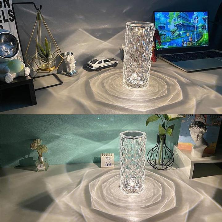 3 Color Touch Diamond Crystal Lamp- Exclusively Imported Item